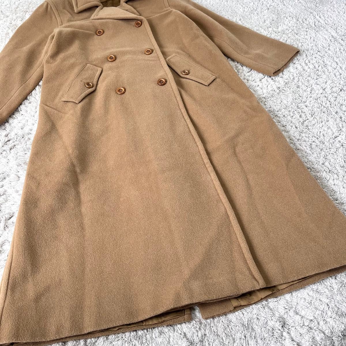 希少【イタリア製】PRISMA カシミヤ混 マキシ丈 ベルト付 ロングコート