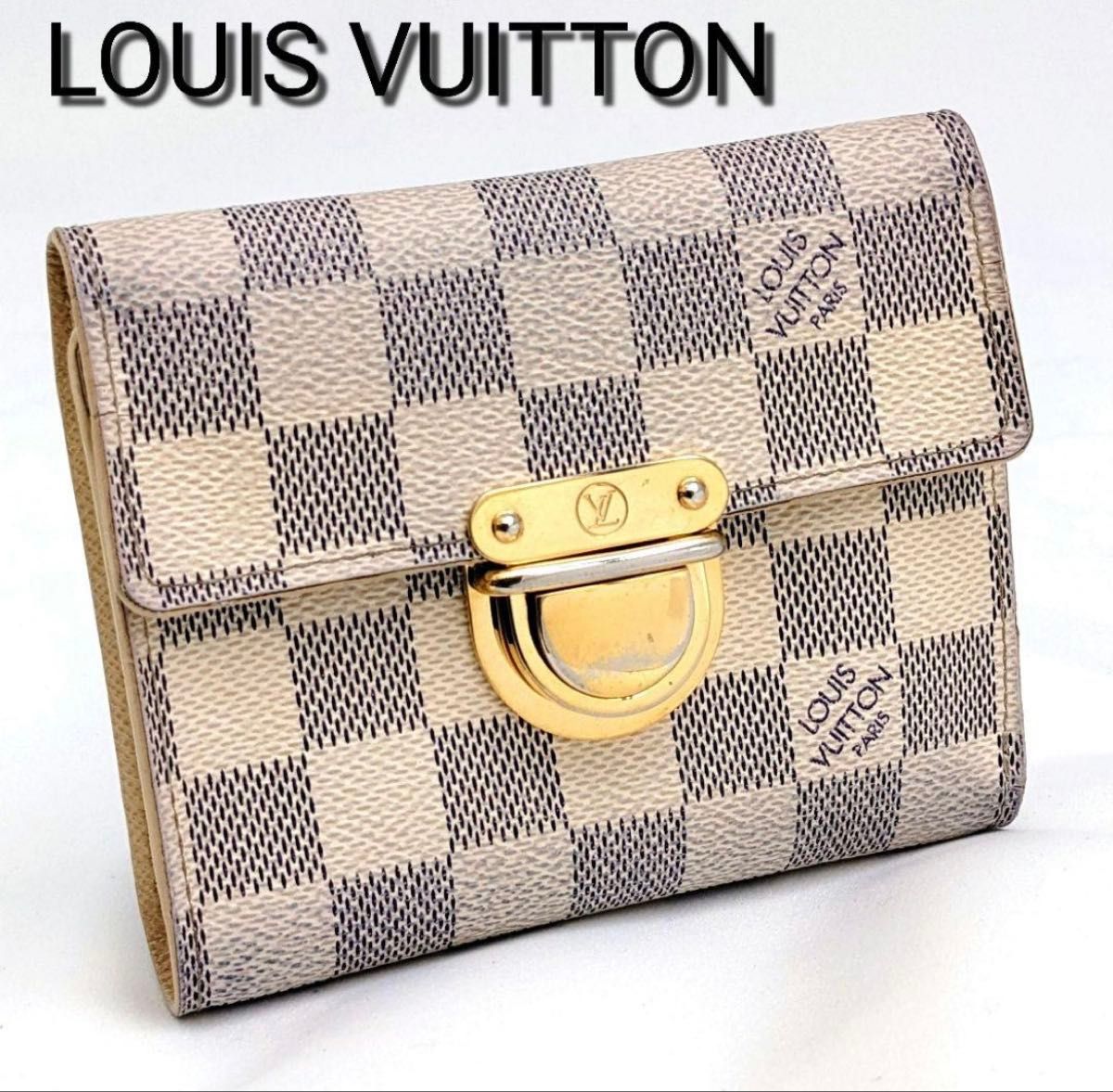 ルイヴィトン ダミエ ポルトフォイユ コアラ 三つ折り財布 ルイ