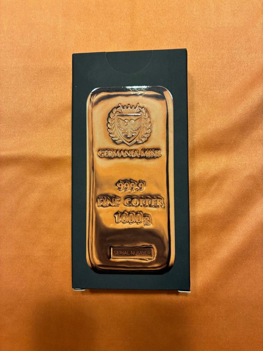 美品 GERMANIA MINT 純銅インゴット 1kg 999 9 箱付き｜Yahoo!フリマ