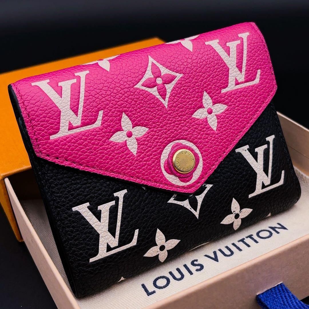 激レア 箱袋付き ルイヴィトン アンプラント ヴィクトリーヌ 三折財布