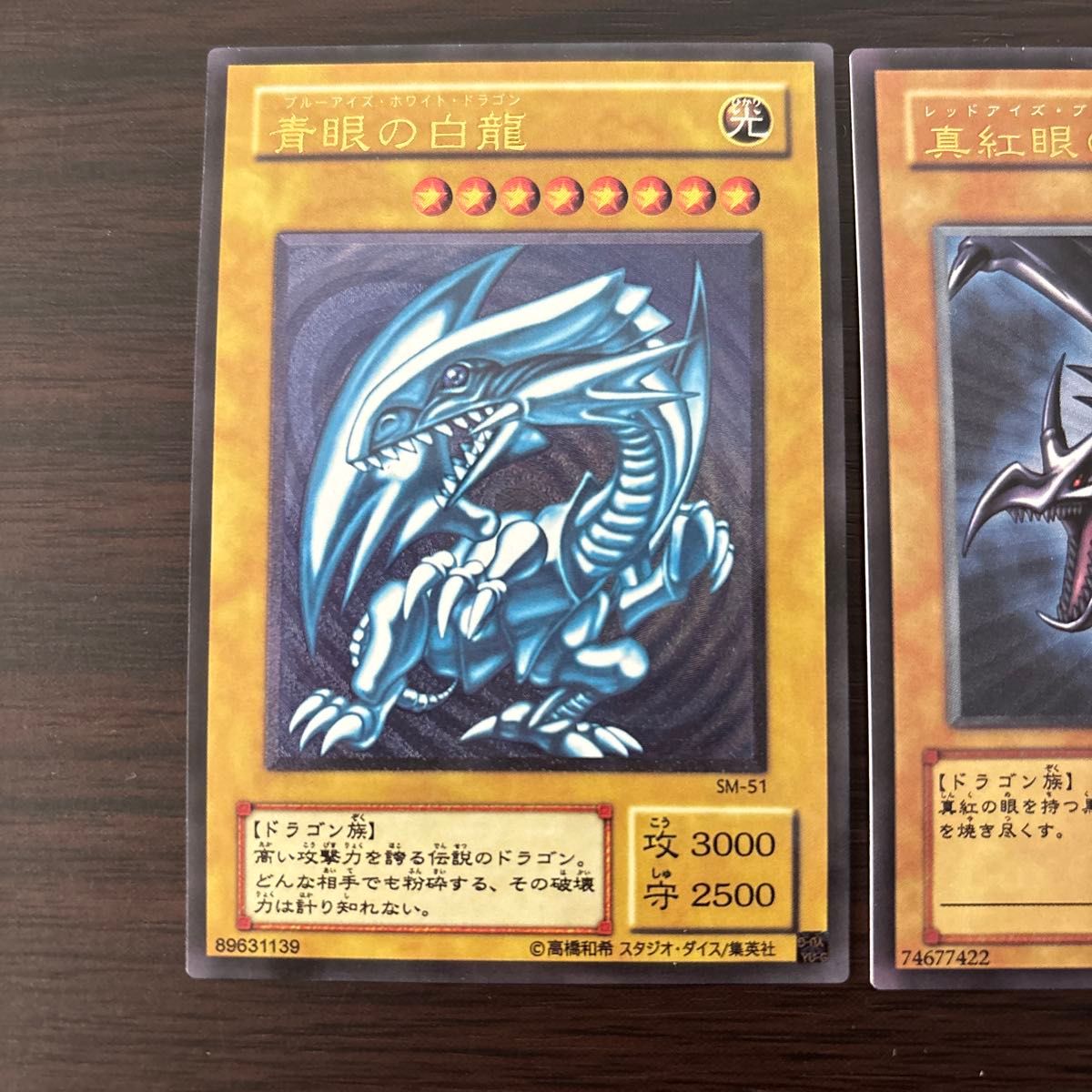 遊戯王 レリーフ 青眼の白龍 ブルーアイズホワイトドラゴン 真紅眼の黒