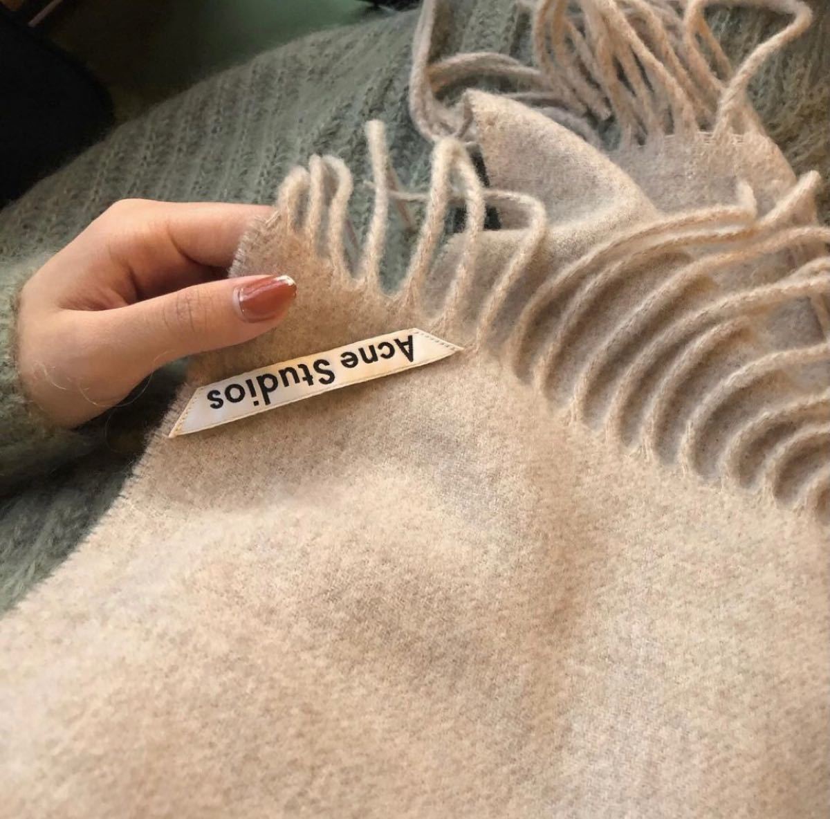 Acne Studiosマフラー ライトオートミール｜Yahoo!フリマ（旧PayPay