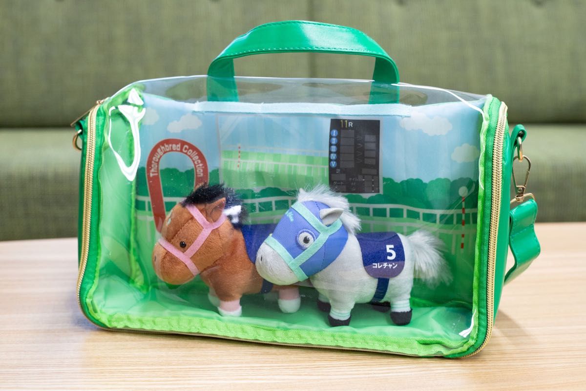 新品 【ROUND1限定】サラブレッドコレクションぬいぐるみ収納バッグ