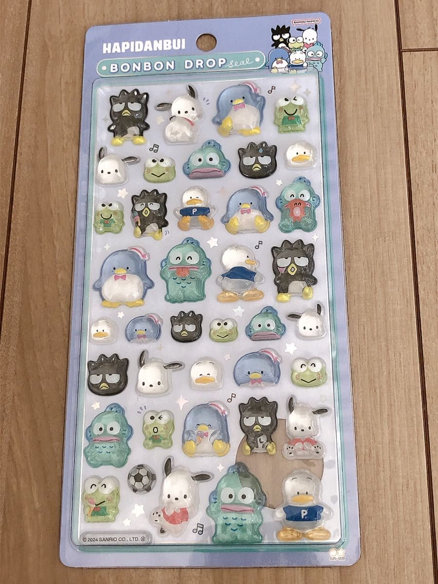 正規品 サンリオ ボンボンドロップシール はぴだんぶい レア第一弾