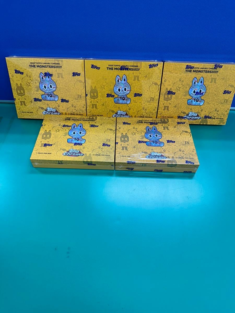 2025 Topps Chrome ラブブ 5box 新品未開封シュリンク付き｜Yahoo