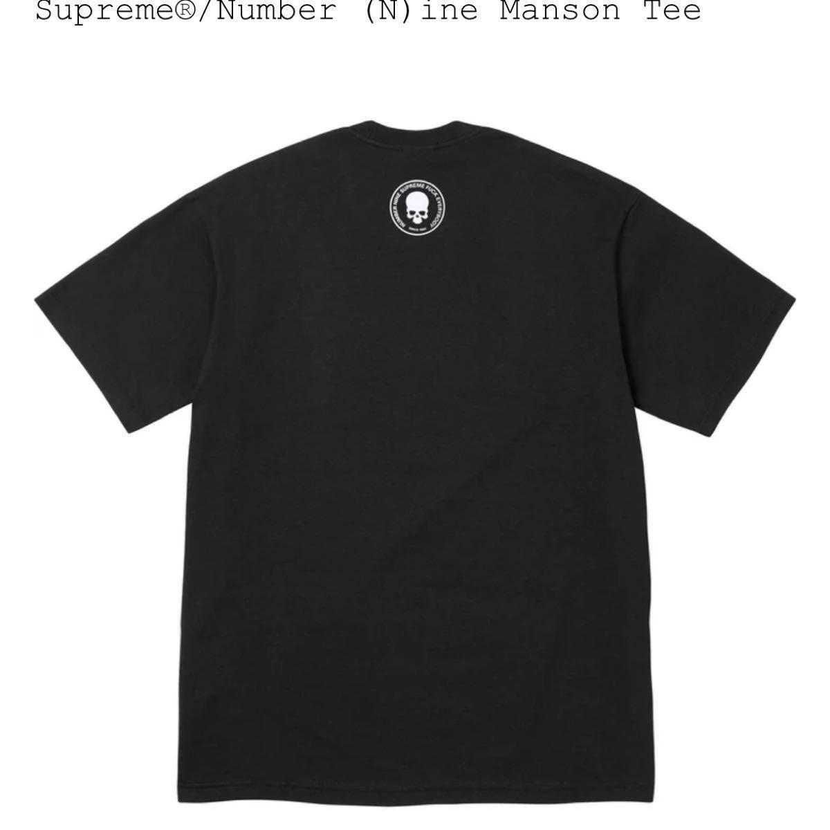 Supreme x Number (N)ine Manson Tee Black Sサイズ ナンバーナイン