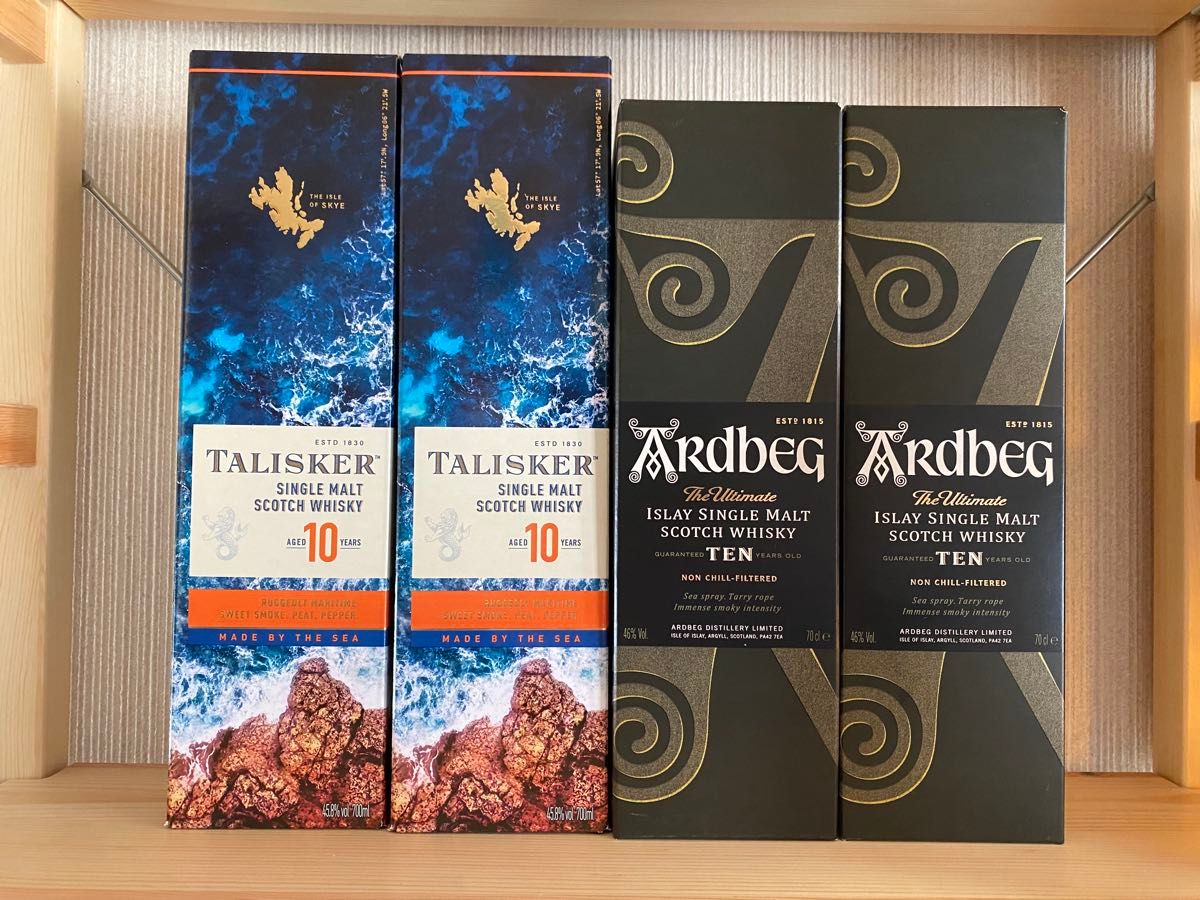 ARDBEG アードベッグ TEN 10年 タリスカー10年 各2本 4本セット箱入