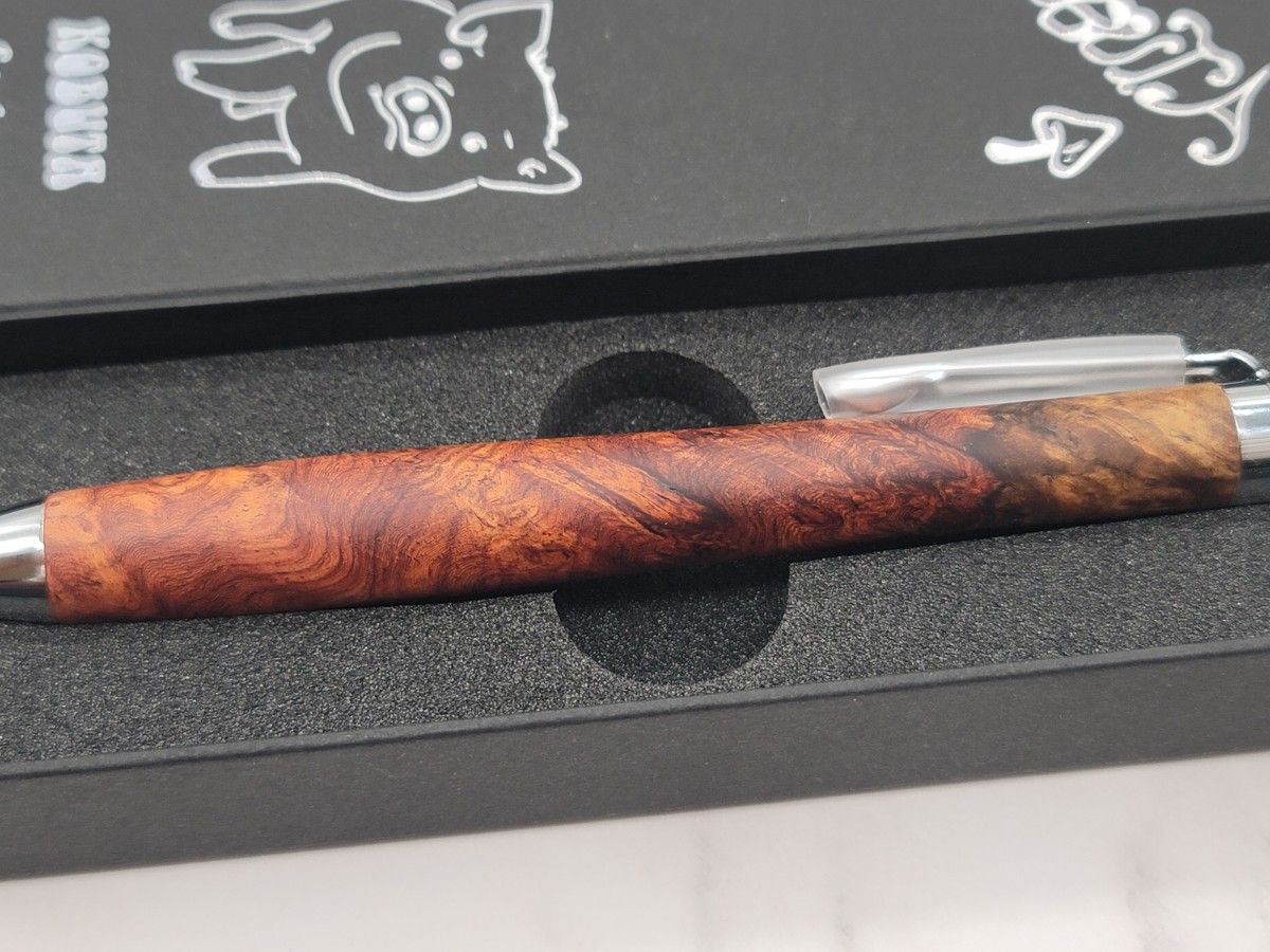 新品 こぶた工房 極上花梨瘤 紅白 シャープペンシル0 5｜Yahoo!フリマ