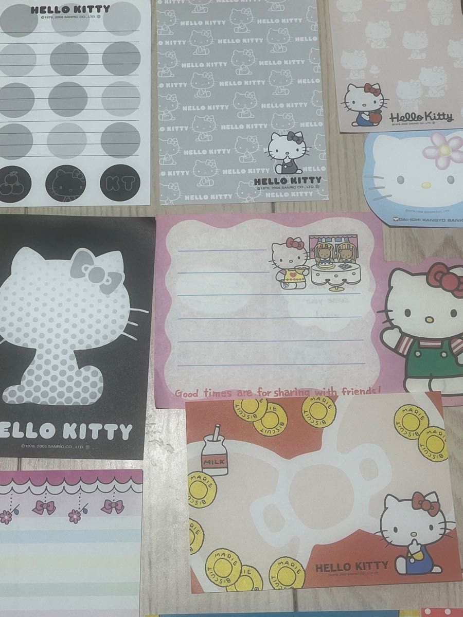 希少廃盤品】昭和と平成サンリオ ハローキティ メモ帳バラ売りレトロ