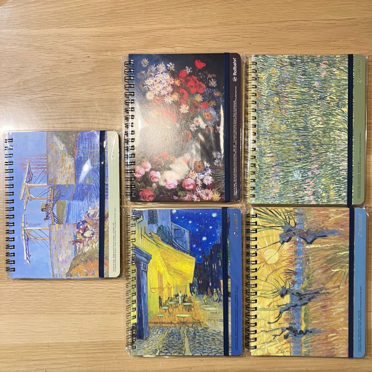 ゴッホ ロルバーン 大ゴッホ展 夜のカフェテラス ポケット付メモL 全5