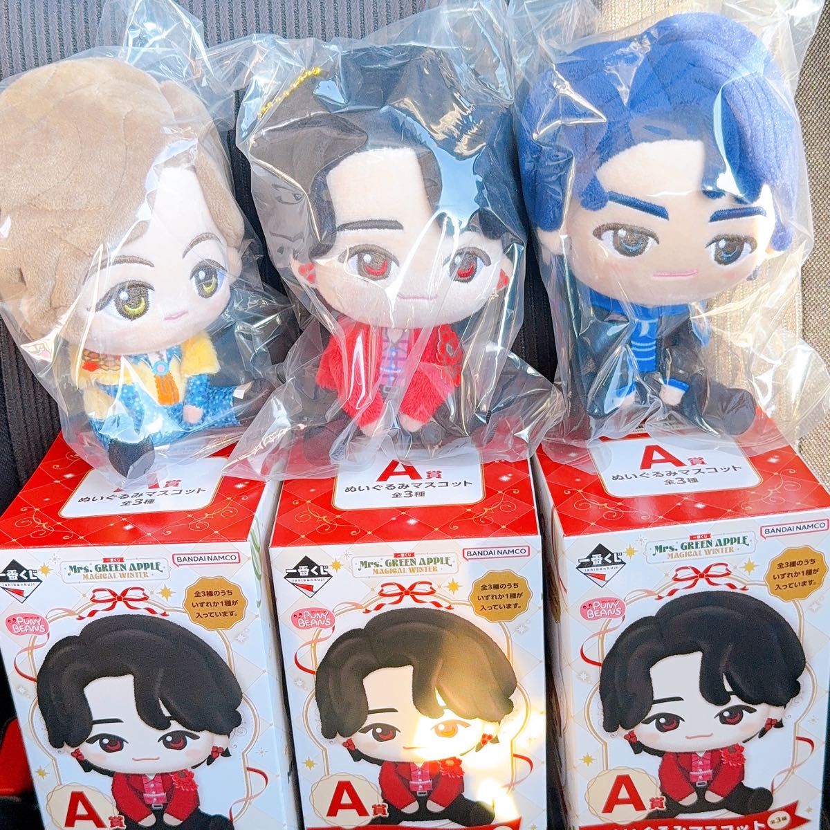 Mrs GREEN APPLE A賞 全3種セット 一番くじ ぬいぐるみマスコット