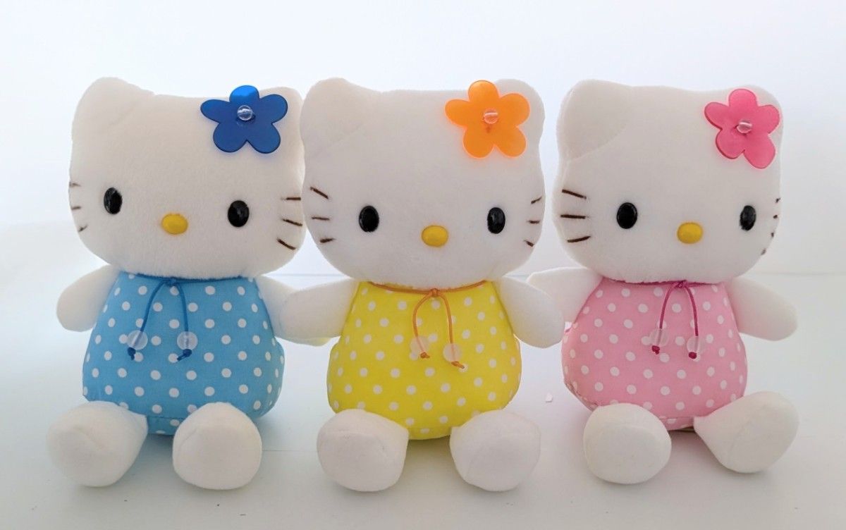 美品 サンリオ ハローキティ ぬいぐるみ 2001年製 3点セット 非売品