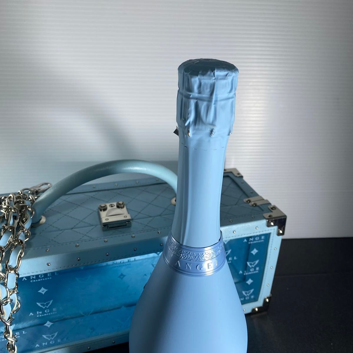 エンジェル シャンパン ドゥミセック ブルー ロゼ レザータイプ 553