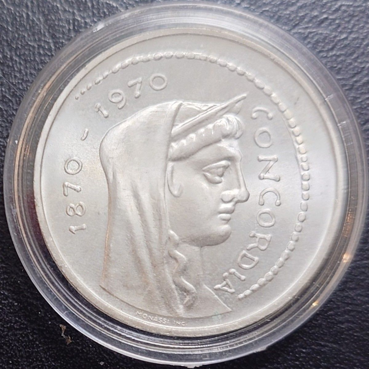 1970年 イタリア銀貨 1000リラ 首都ローマ100周年記念銀貨 SV835