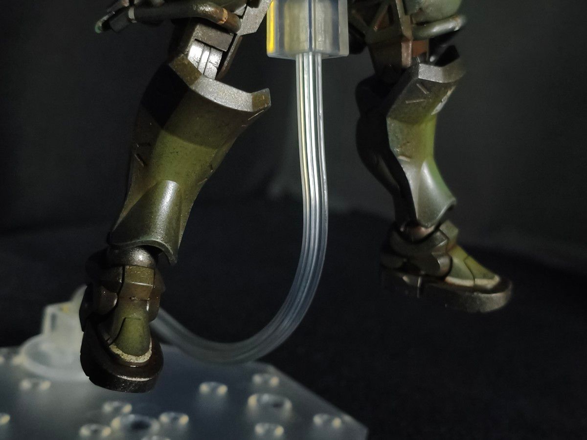 HG ザク(GQ) 全塗装完成品 ウェザリング仕上げ ガンプラ 機動戦士