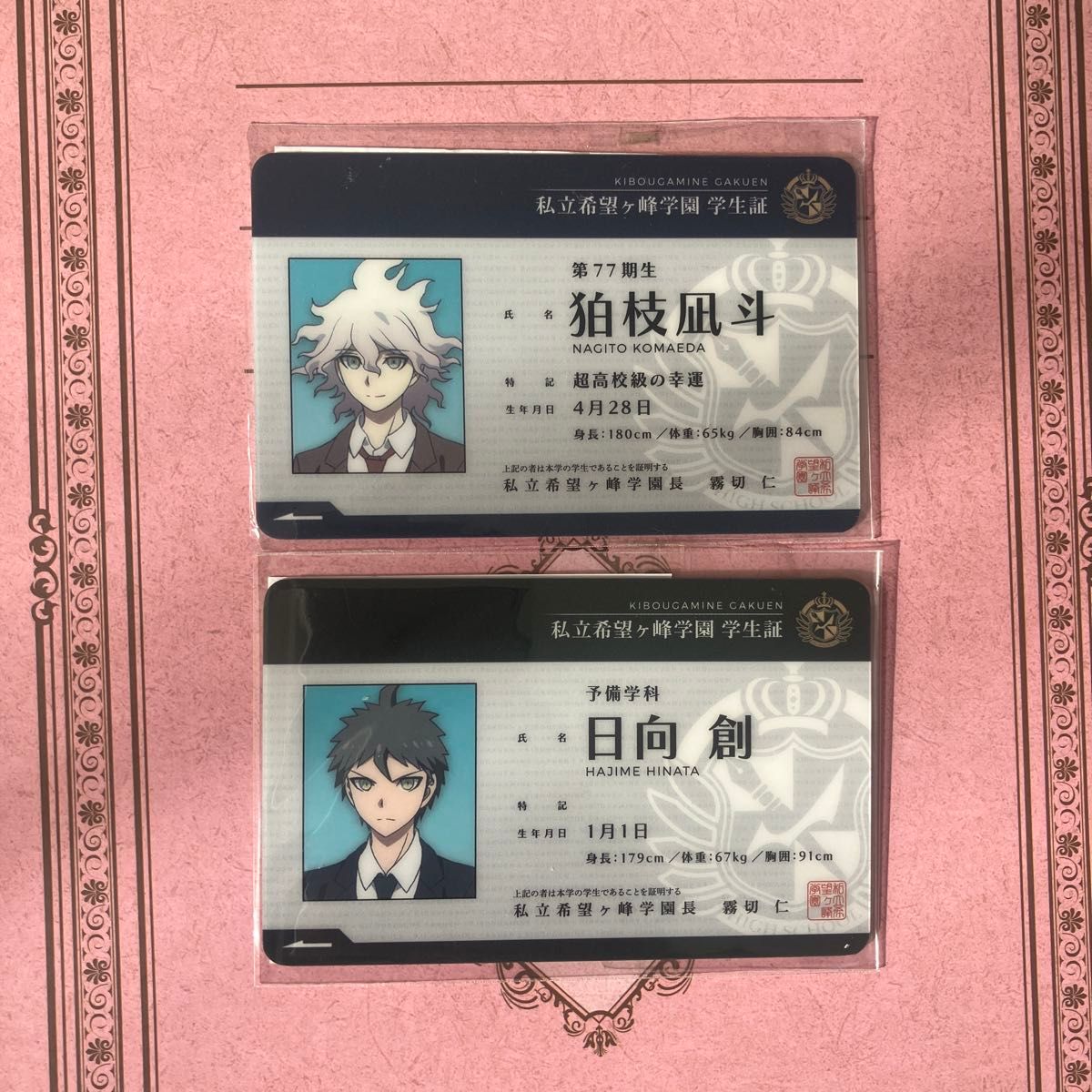 ダンガンロンパ ナンジャタウン 学生証風プラスチックカード 日向創