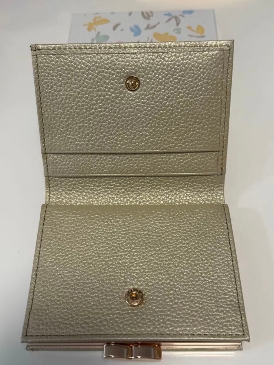 新品未使用 皇居 がま口 二つ折り財布 ゴールド｜Yahoo!フリマ（旧