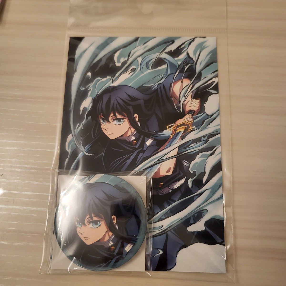 鬼滅の刃 全集中展 缶バッジ&ポストカードセット 時透無一郎鬼滅の刃