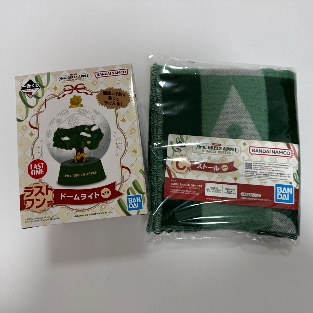 Mrs. GREEN APPLE 一番くじドームライト＆ストールセット ローソン一番