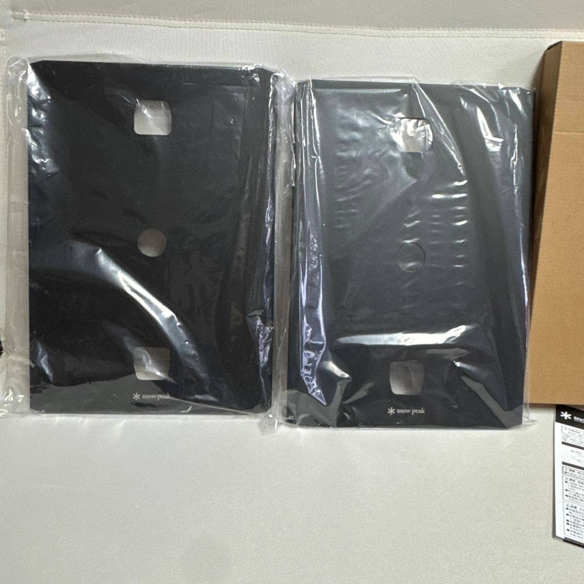 Peak フラットバーナー専用 リッドトレー ブラック 2枚セット