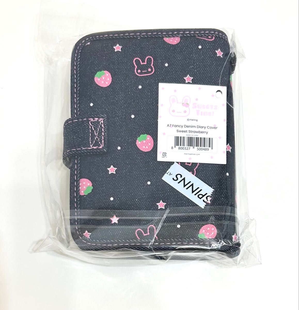 正規品 MERING メリング シール帳 デニム イチゴ うさぎ バインダー