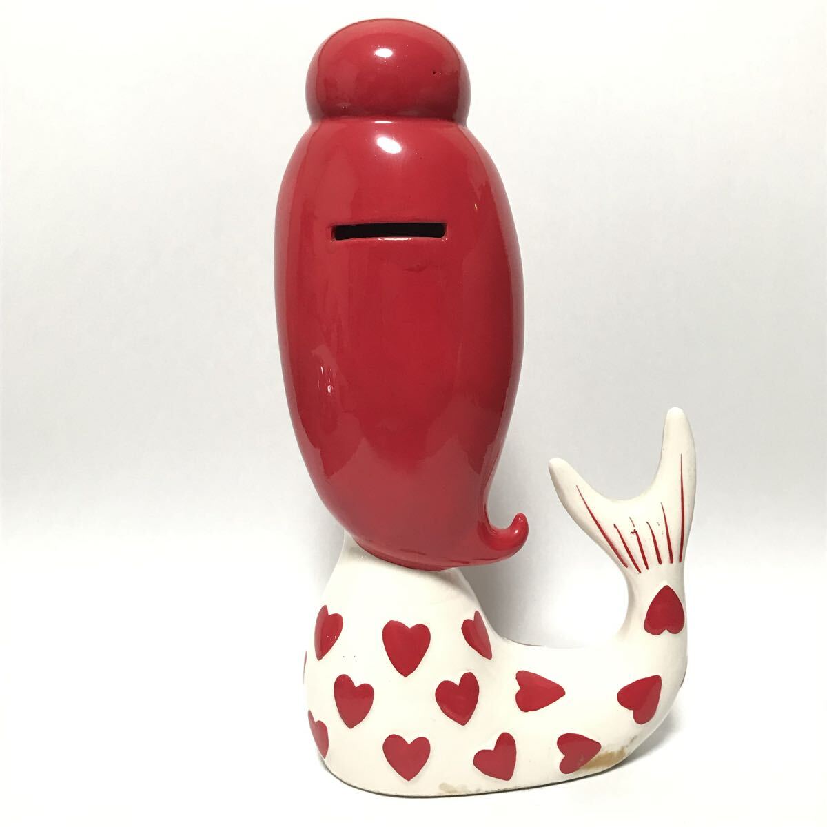 内藤ルネ アメフト 貯金箱 陶器 激レア‼️】内藤ルネ アメフト