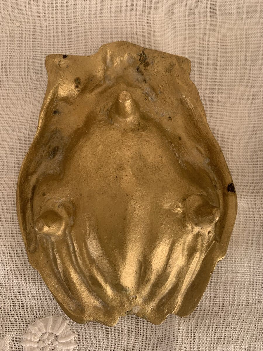 フランスアンティーク ハンドモチーフ トレイ ブロンズ ブロカント