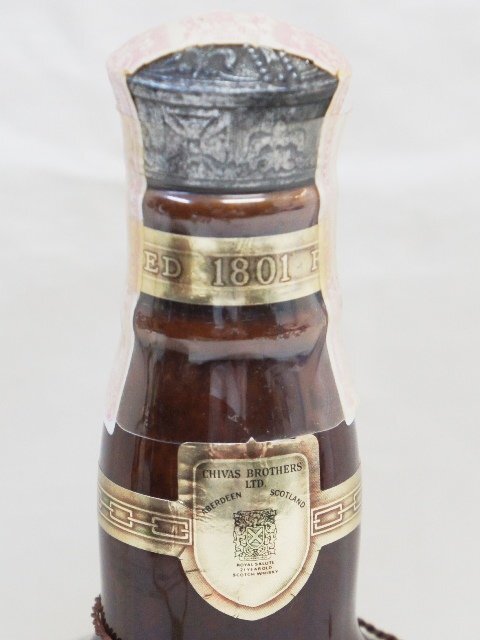 古酒 未開栓 SALUTE ロイヤルサルートスコッチウイスキー 21年 茶