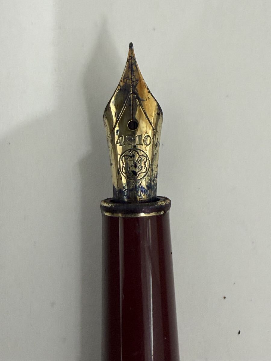 11.12】モンブラン マイスターシュテュック 4810 ペン先14K ワイン
