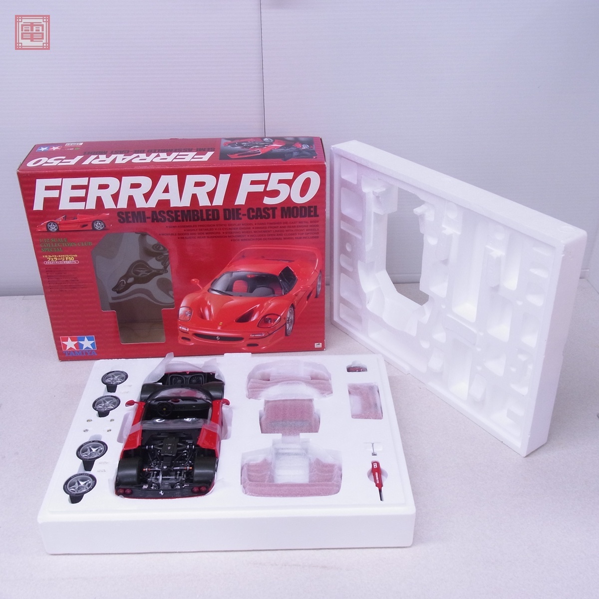 未組立 タミヤ 1/12 フェラーリ F50 メタルダイキャスト半完成モデル