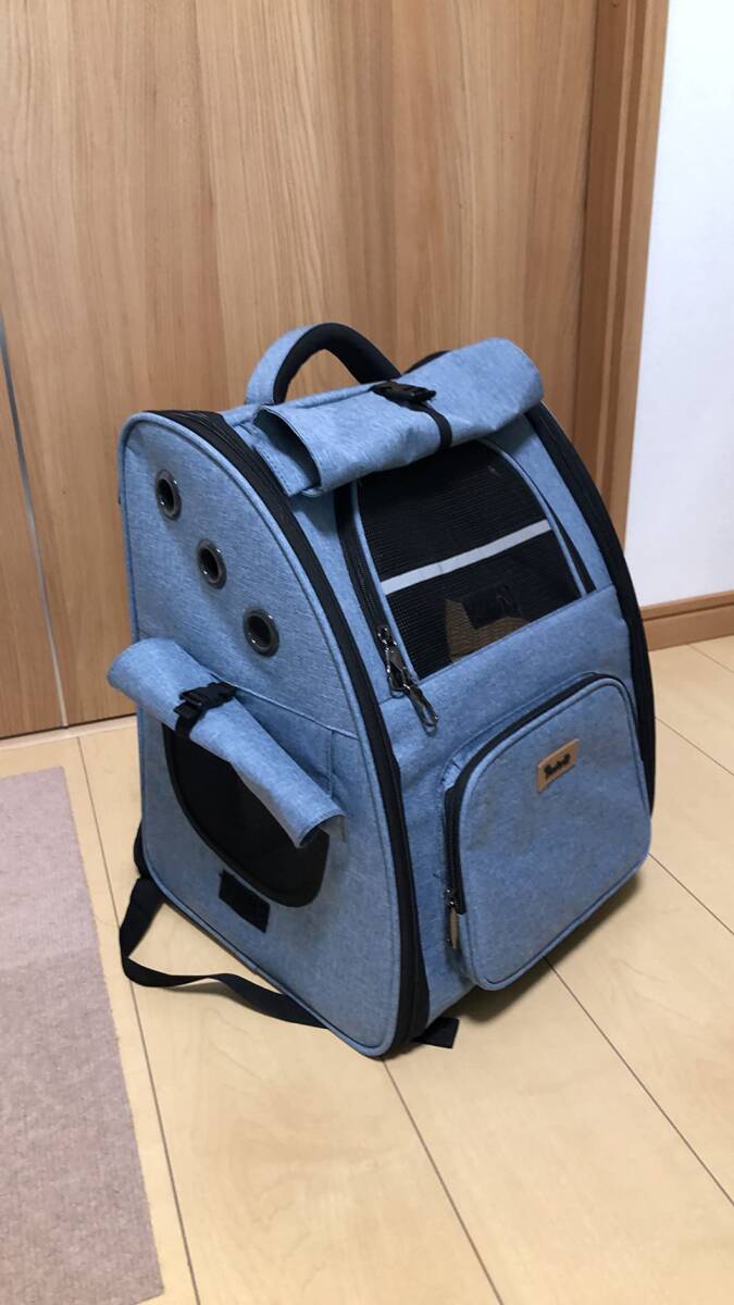 ☆愛犬も安心 リュック カーテン付き ペットキャリー 折り畳み式 楽天