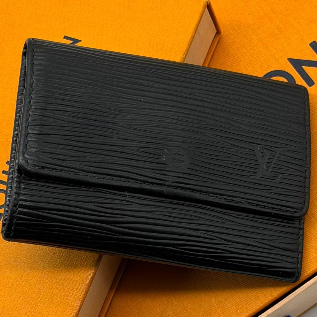 良品 ルイヴィトン エピ ミュルティクレ6 M63812 ブラック 黒 ノワール