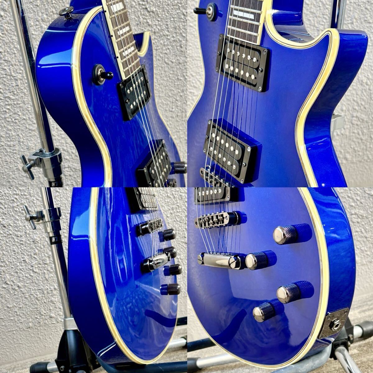 METALLIC BLUE 美品 Greco グレコ LG-70 レスポールタイプ エレキ