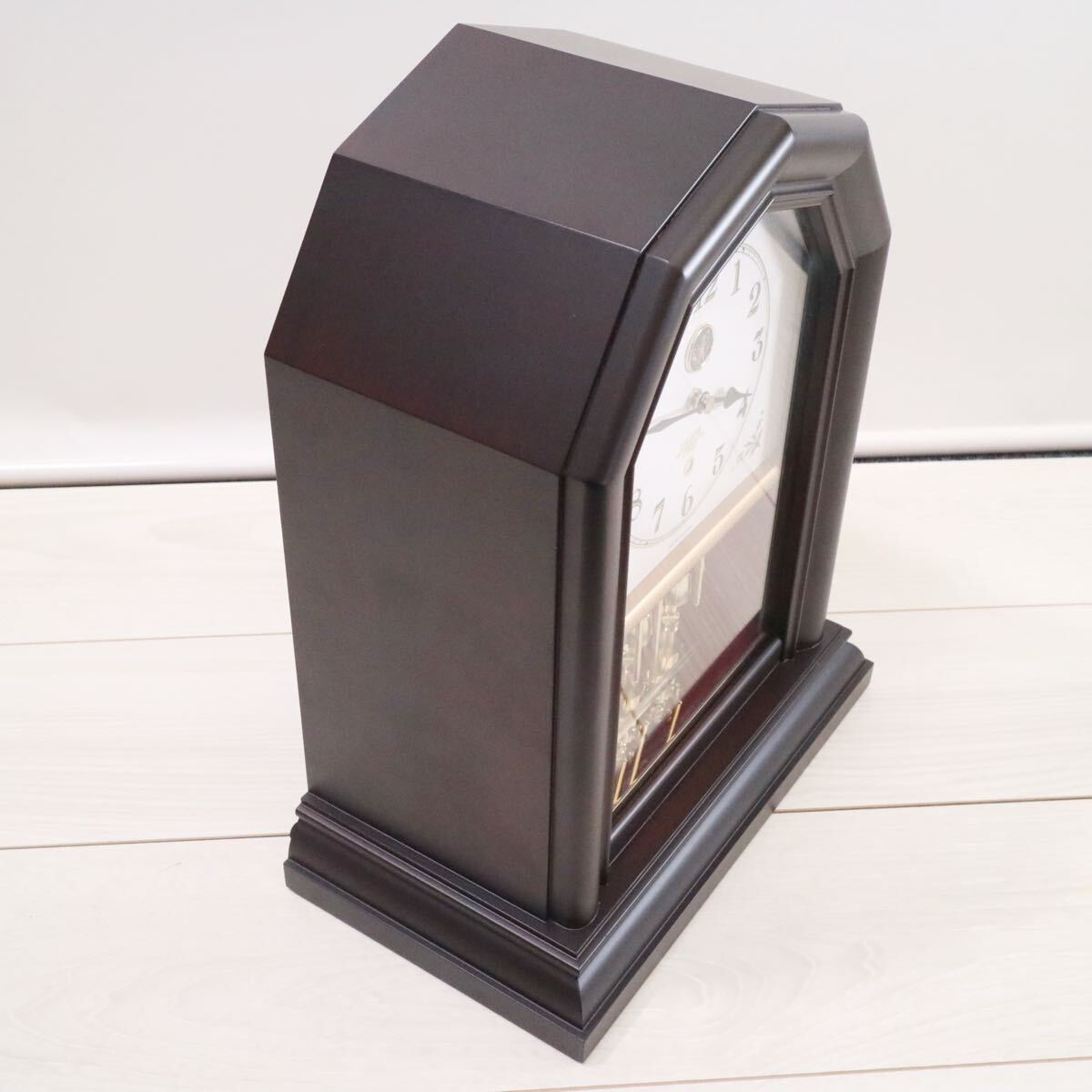 CITIZEN シチズン からくり時計 置時計 時計 KC-3100-1 濃茶 CITIZEN