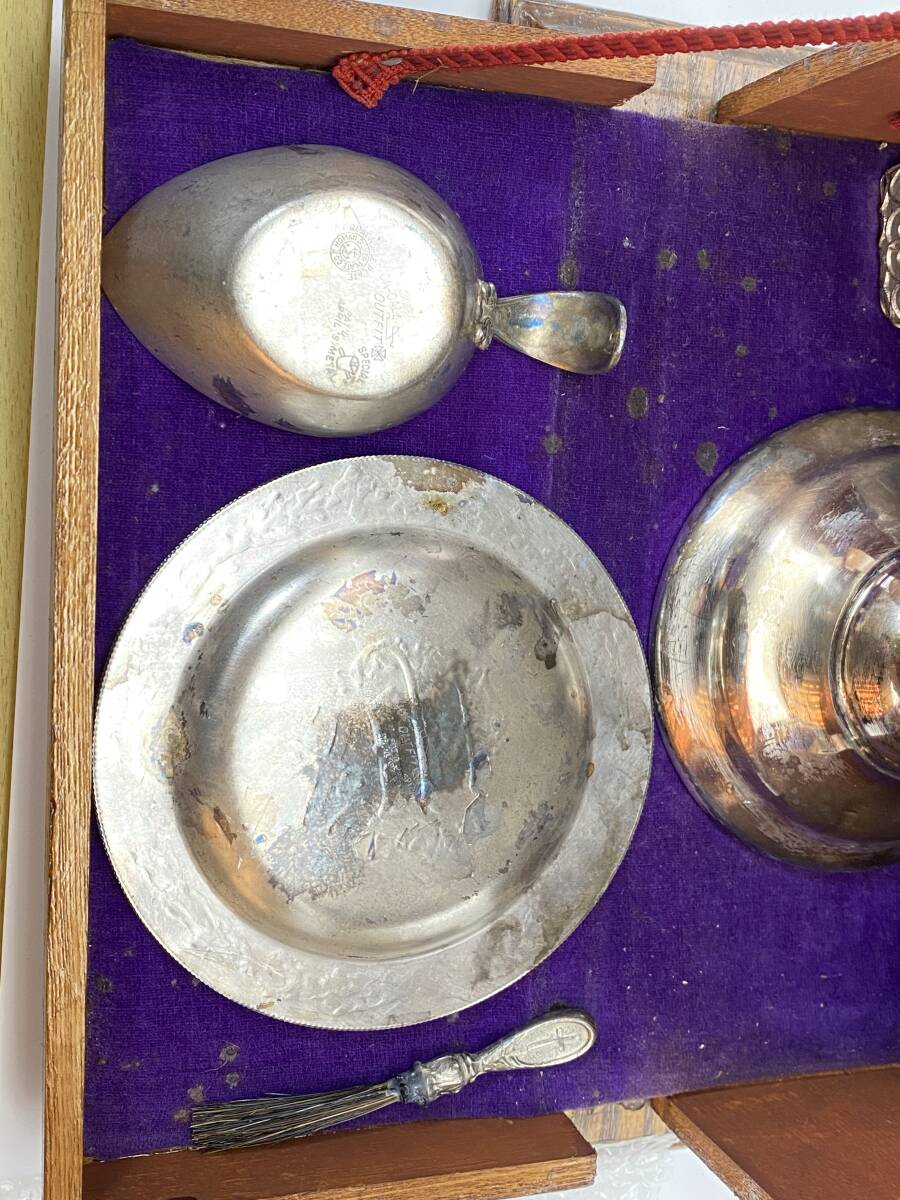 1890年代 カトリック聖具 Sick Call Outfit 縦型祭壇 アンティーク品