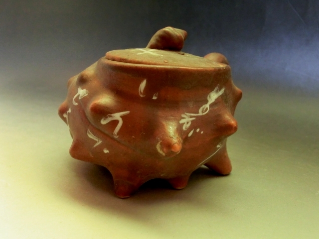 水滴□サザエ型 急須 栄螺 神田川 大勝 書道道具 古美術 時代物 骨董品