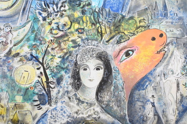 art] シャガール リトグラフポスター『XXe SIECLE 13 RUE de NESTLE