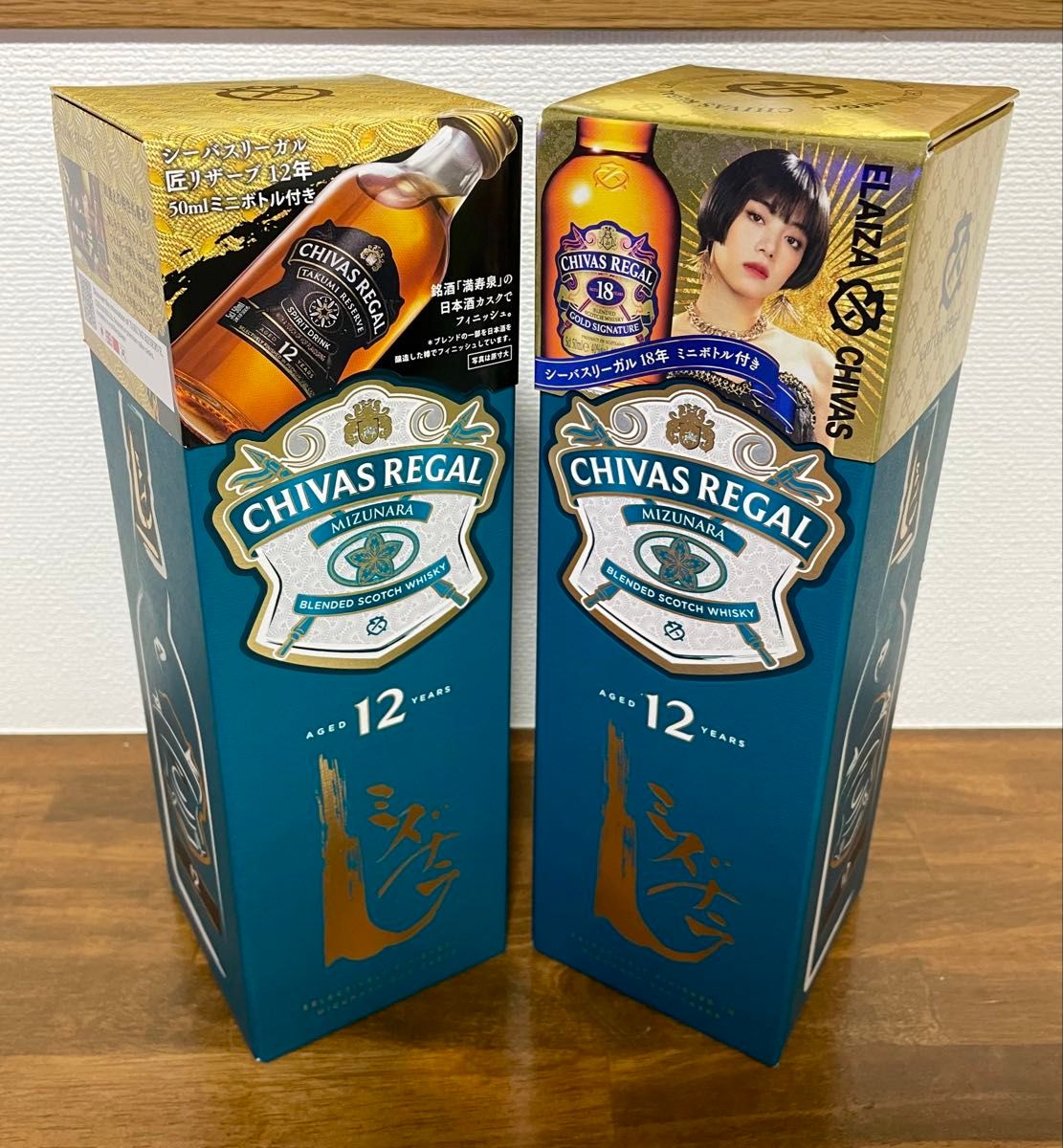ジ*ジ様 響BLENDERS CHOICE、CHIVAS12年ミズナラ2本セット Amazon.co