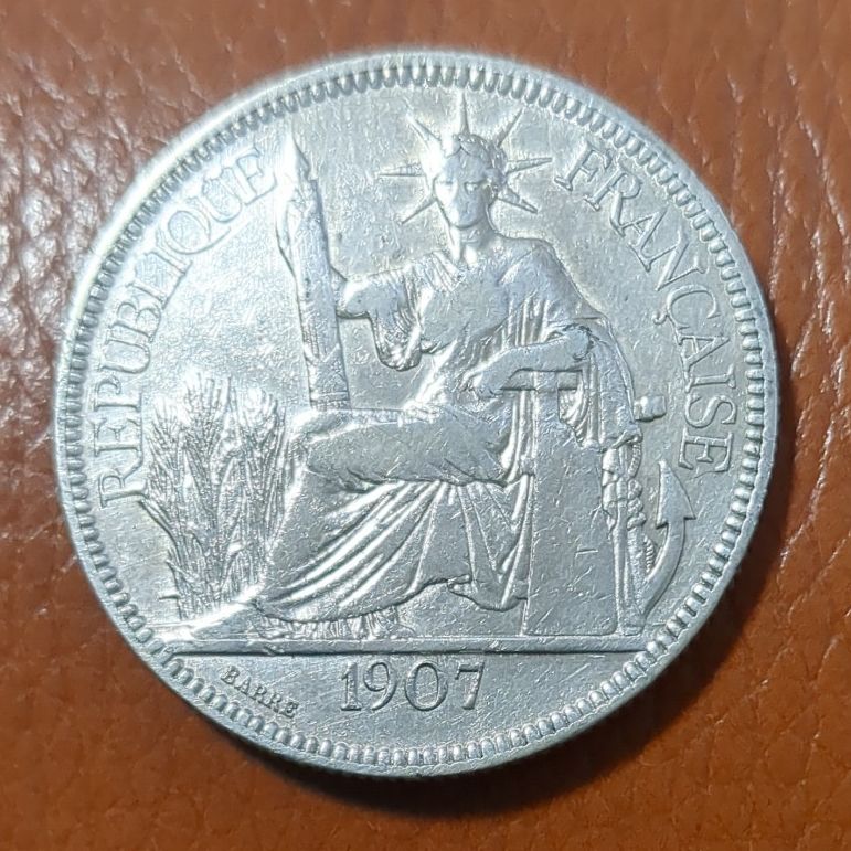 1907年）フランス領インドシナ1ピアストル銀貨｜Yahoo!フリマ（旧