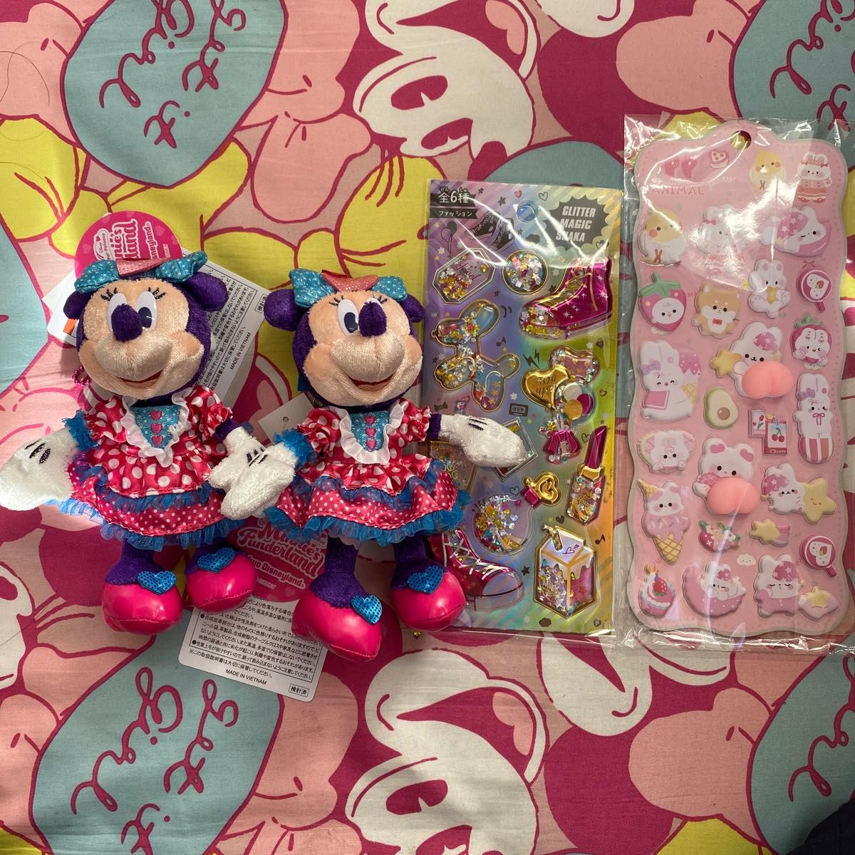 ミニーパルパルーザ ぬいぐるみバッジ セット おまけ｜Yahoo!フリマ