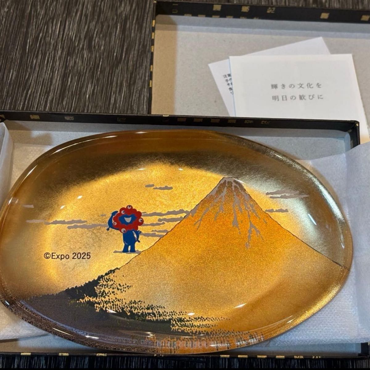 ミャクミャク ガラストレー 富士山 金箔 大阪関西万博 EXPO2025｜Yahoo