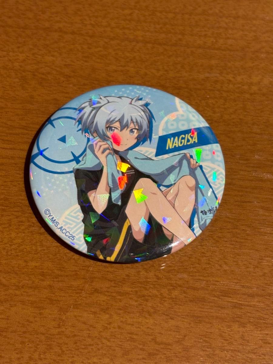 暗殺教室 極楽湯 RAKU SPA CAFE カフェ 缶バッジ 潮田渚｜Yahoo!フリマ