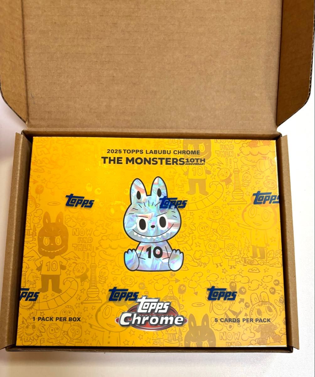 Topps Chrome 10周年記念ボックス 1BOX labubu トップス ラブブ