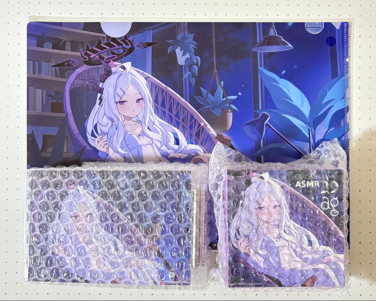 COTSUBU for ASMR 3D ブルーアーカイブ ヒナ イヤホン クリアファイル