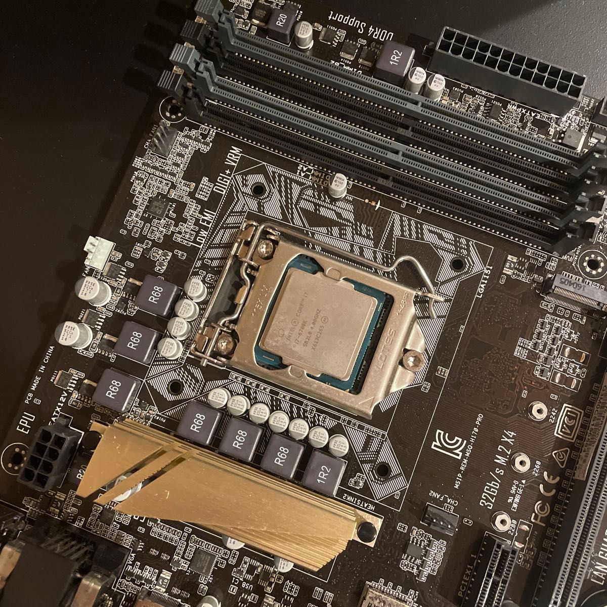 ASUS H170-PRO + Core i7-6700K セット / BIOS・Windows起動確認済み