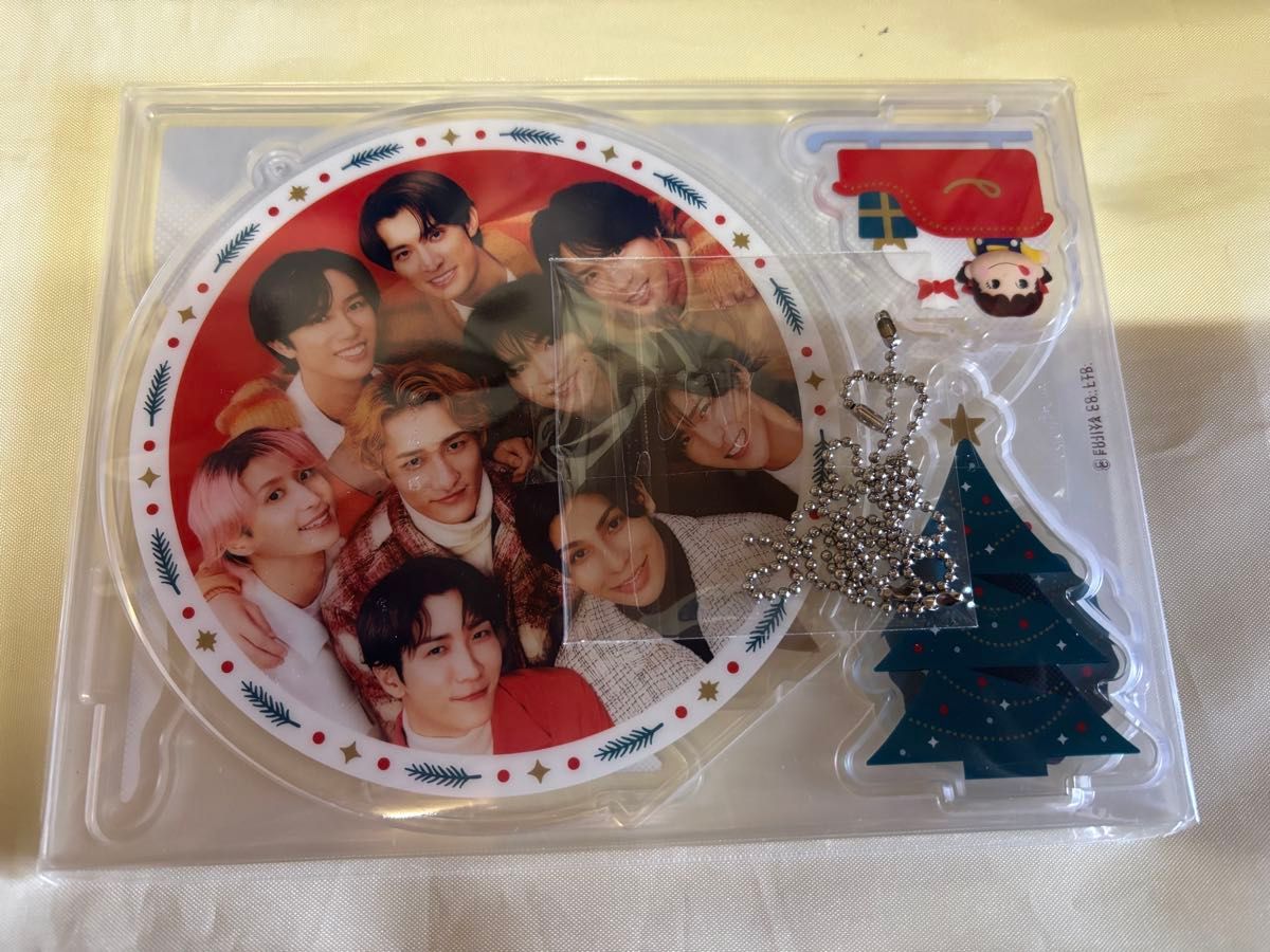 未使用 不二家 Snow Man 2024 クリスマスオーナメント アクリル