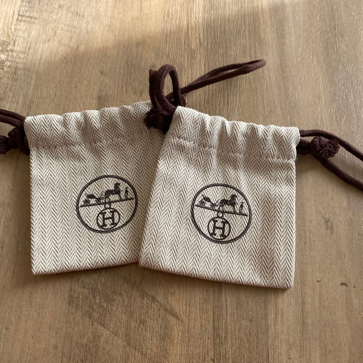 エルメス ミニ 巾着袋 布袋 保存袋 2枚セット｜Yahoo!フリマ（旧PayPay