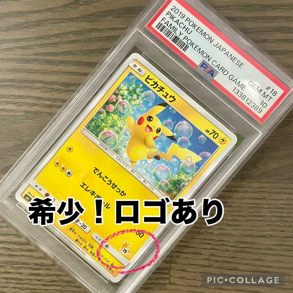 世界161枚【PSA10】ピカチュウ SML サン＆ムーン ファミリーポケモン