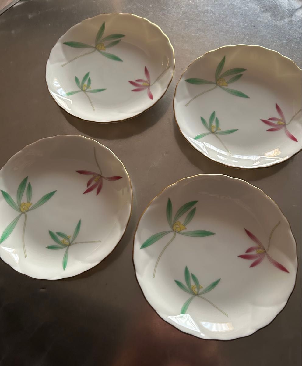 香蘭社 蘭の舞 銘々皿 4枚セット 金彩 小皿 有田焼｜Yahoo!フリマ（旧