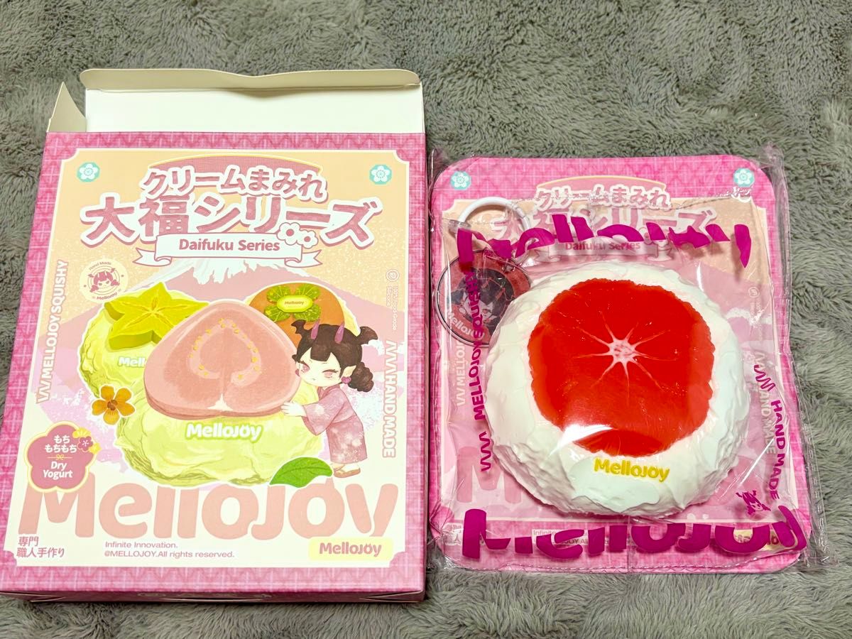 メロジョイ mellojoy スクイーズ 大福シリーズ グレープフルーツ